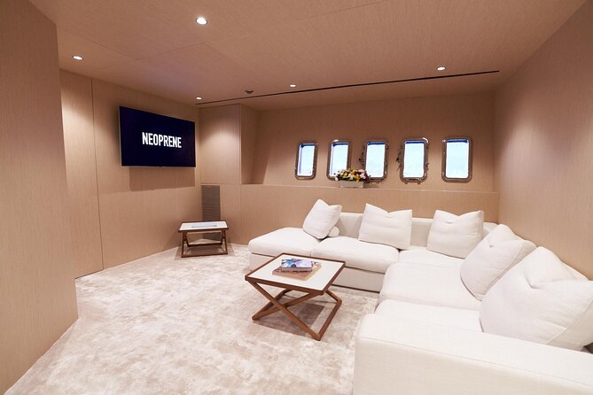 108 ft Neoprene Overmarine Yacht - A custom menu instead of a standard lunch