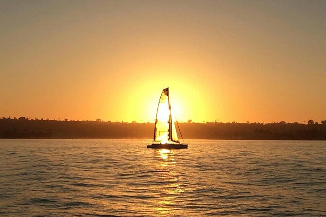 2.5-Hour Small-Group Catamaran Sunset Sail with Drinks - Sailing toward Point Loma and the Coronado Bay Bridge