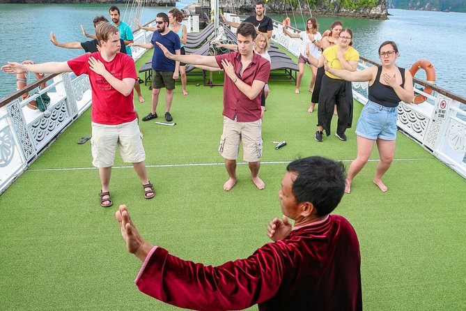2-Day Oriental Sails Junk Cruise of Halong Bay - Lunch among Halong Bay’s limestone islands
