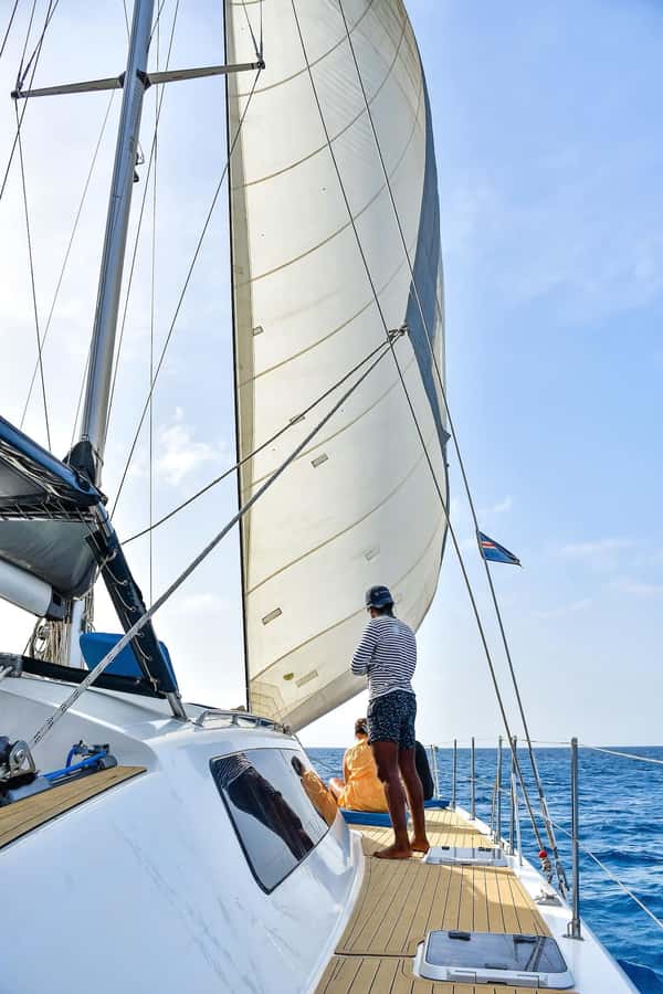 3-hour Catamaran Adventure on the waters of Sal Island - Snacks, drinks, and the onboard mood