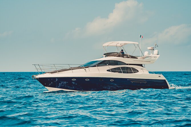 4 Hour 50' Azimut Yacht All-Inclusive in Tulum & Playa del Carmen - What the 50-foot Azimut gives you