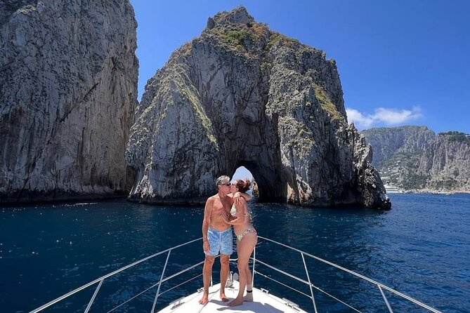 A Classy Capri Tour: a day on a luxury private yacht - The White Grotto’s pale rock