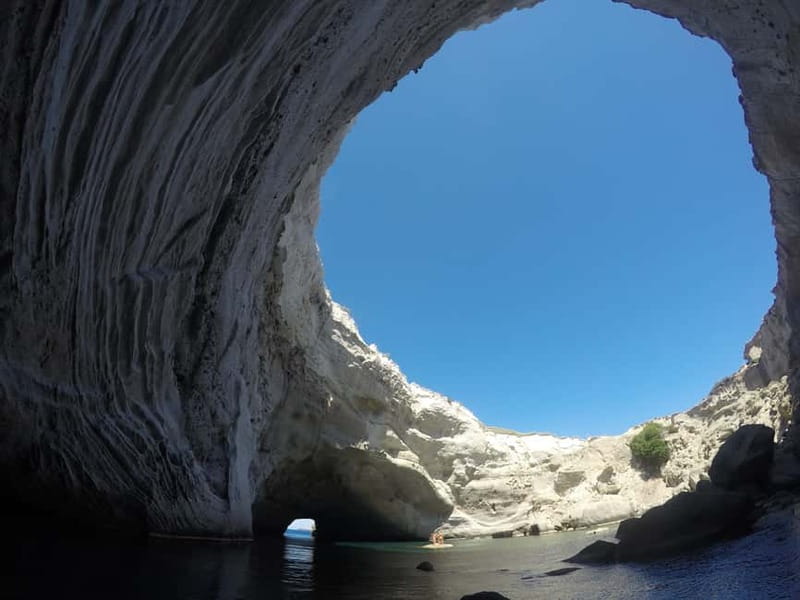 Adamantas: Kleftiko Sailing Cruise with Meal and Swim Stops - Greek food, homemade wine, and a proper island lunch