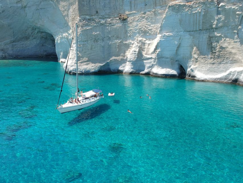 Adamantas: Milos Sightseeing Sailboat Cruise - Kleftiko, the main event of the day