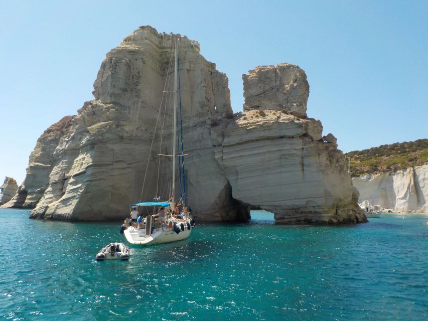 Adamantas: Milos Sightseeing Sailboat Cruise - Saint Dimitrios and the ride back to Adamantas