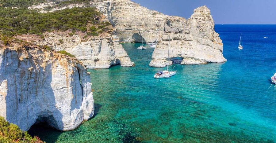 Adamas: Kleftiko Sailing Day Trip with Snorkeling and Lunch - Cape Vani and Milos’ mining past