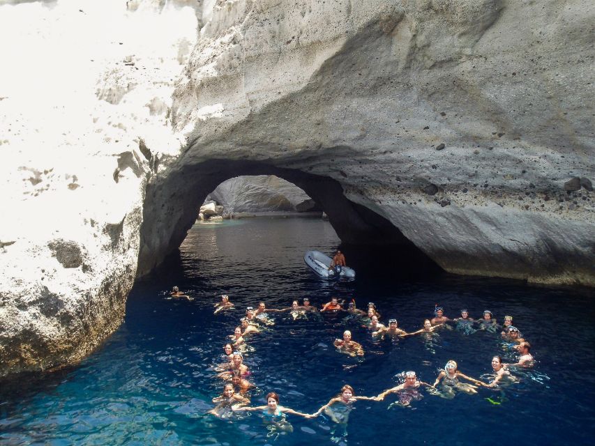 Adamas: Milos & Polyaigos Full-Day Sailboat Tour with Lunch - Food, drinks, and the crew