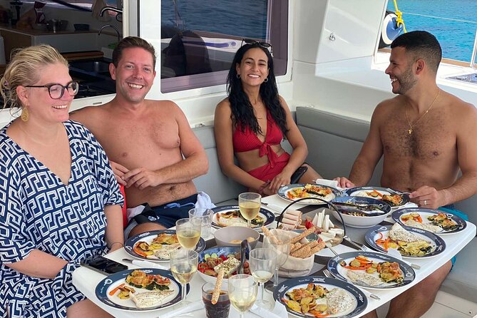 Ag.Nikolaos: Catamaran Trip with Sushi, Drinks, & Water Toys - Mirabello Bay: The Main Water Stop