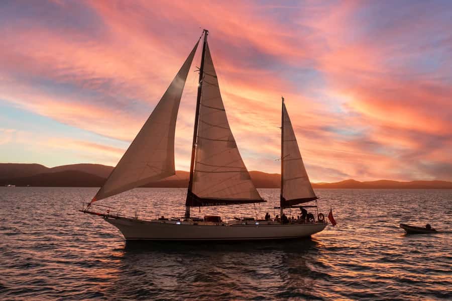 Airlie: Adults Only Sunset Sail with Aperol Spritz/Antipasto - Why the Lady Enid makes this sail different