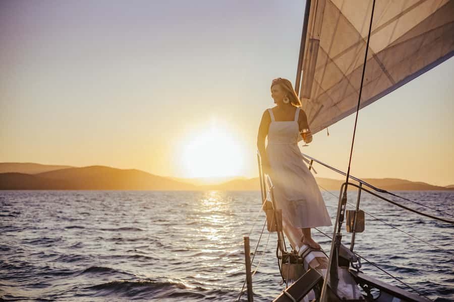 Airlie: Adults Only Sunset Sail with Aperol Spritz/Antipasto - Leaving Coral Sea Marina
