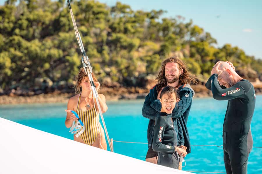 Airlie Beach: 2-Day Whitsunday Islands Sailing Snorkel Tour - Snorkeling the fringing reefs