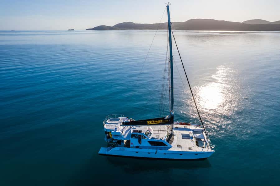Airlie Beach: Whitsunday Islands Sailing, SUP & Snorkel Tour - The long sail toward Hook Island