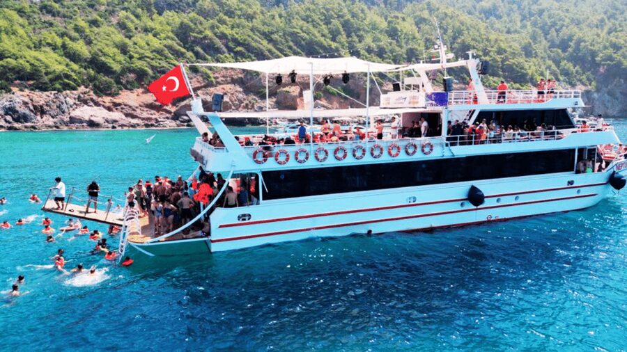 Alanya White Pearl Catamaran Cruise – Scenic Views & Swim - From Alanya Harbor to the open coast