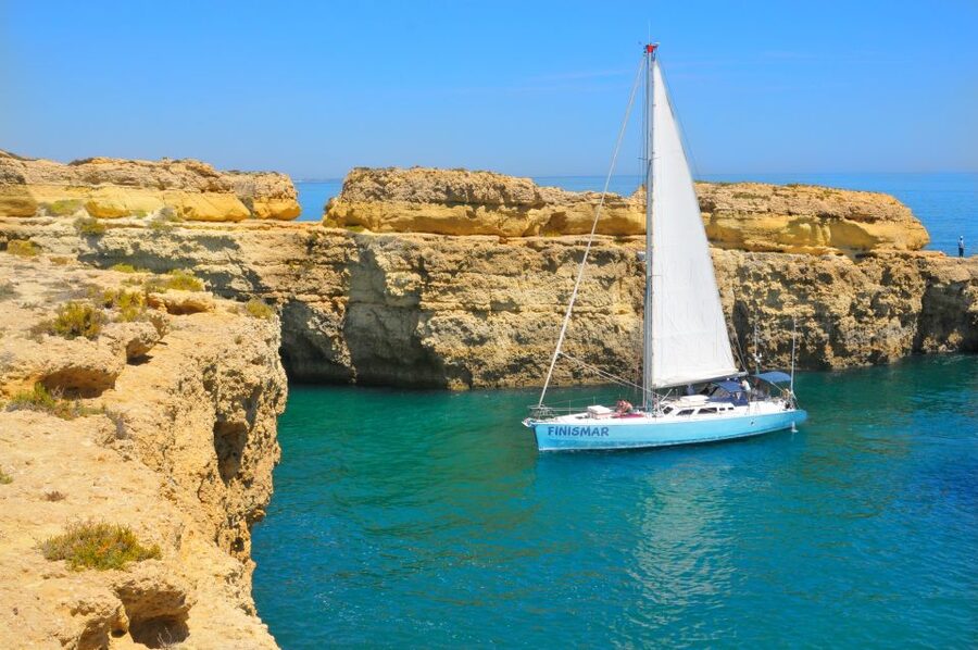 Albufeira: 3-Hour Yacht Daytime/Sunset Cruise to Benagil - Sailing West From Albufeira Marina