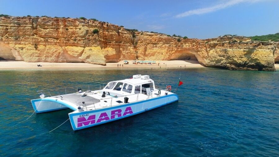 Albufeira: Catamaran Cruise with BBQ & Open Bar on the Beach - What you eat, and what vegetarians should know