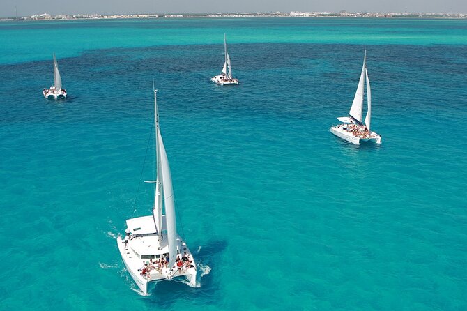 All-Inclusive Isla Mujeres Catamaran with Free Transportation - Setting sail from Playa Tortugas