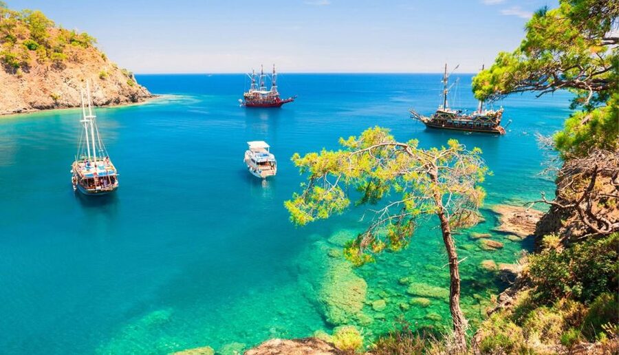 Antalya & Kemer: Megastar Catamaran Cruise With Foam Party - Cennet Bay and the quieter side of the route