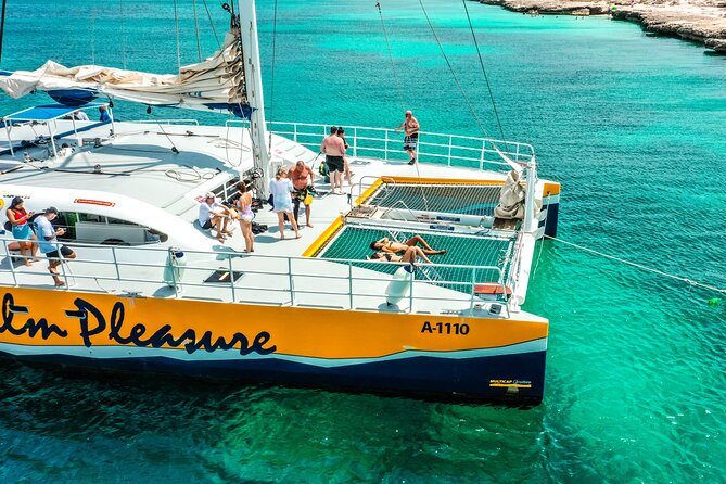 Aruba Afternoon Snorkel Sail aboard Palm Pleasure Catamaran - Snacks, drinks, and the practical value of the price
