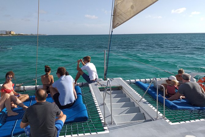 Aruba Sunset Sail Cruise Aboard The Dolphin Catamaran - Sailing Aruba’s north coast at golden hour