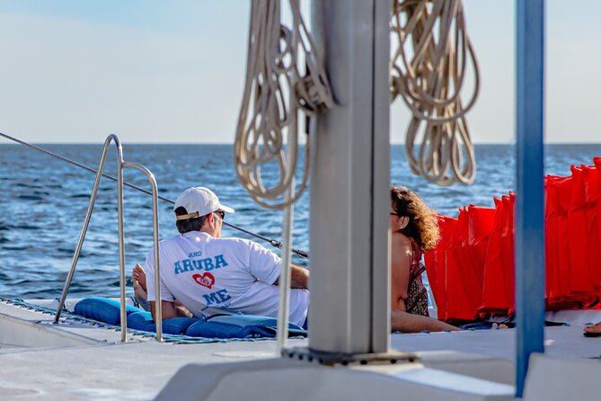 Aruba Sunset Sail Cruise Aboard The Dolphin Catamaran - Swimming at Boca Catalina and the water stop