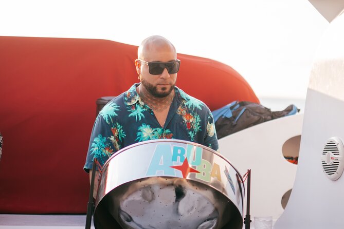 Aruba Sunset Sail with Caribbean Dinner and Live Music - Steel drums, sunset color, and the second sailing