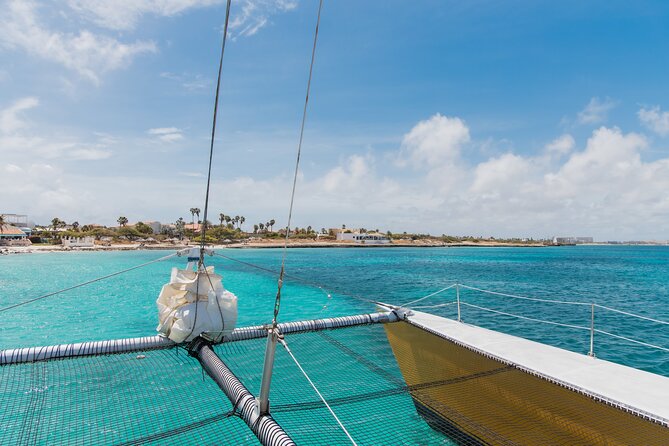 Arusun Catamaran Sail with Snorkeling in Aruba - Sailing out from Palm Beach on the Arusun