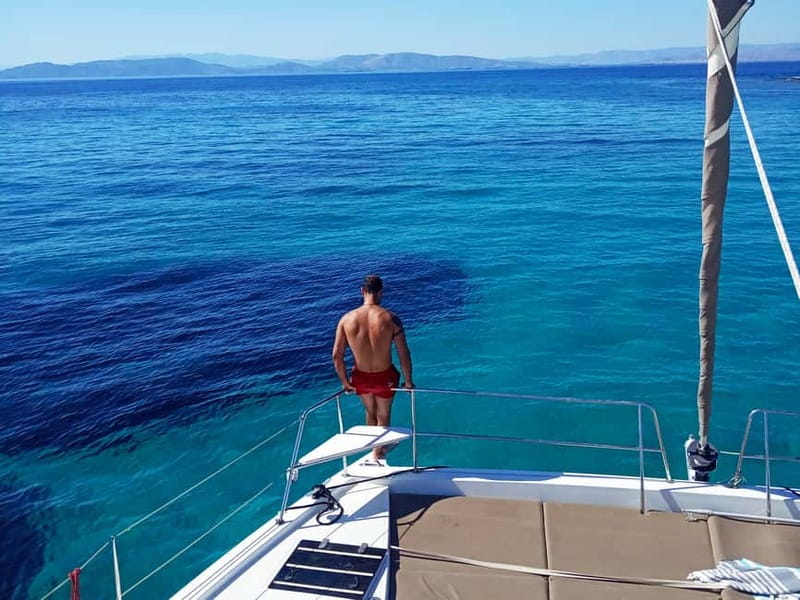 Athens: Half-Day Morning Catamaran Cruise with Meal & Drinks - Two stops for swimming and snorkeling