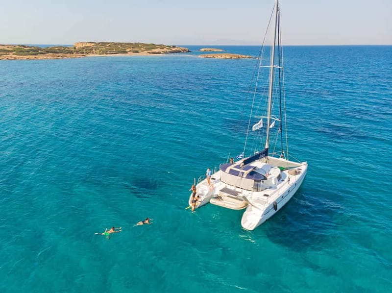 Athens: Half-Day Sunset Catamaran Cruise with Meal & Drinks - Swimming in Clear Saronic Gulf Water