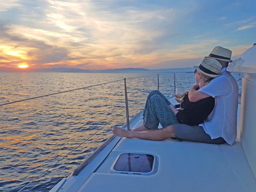 Athens: Riviera Catamaran Cruise with Meal and Drinks - Sailing past Voula