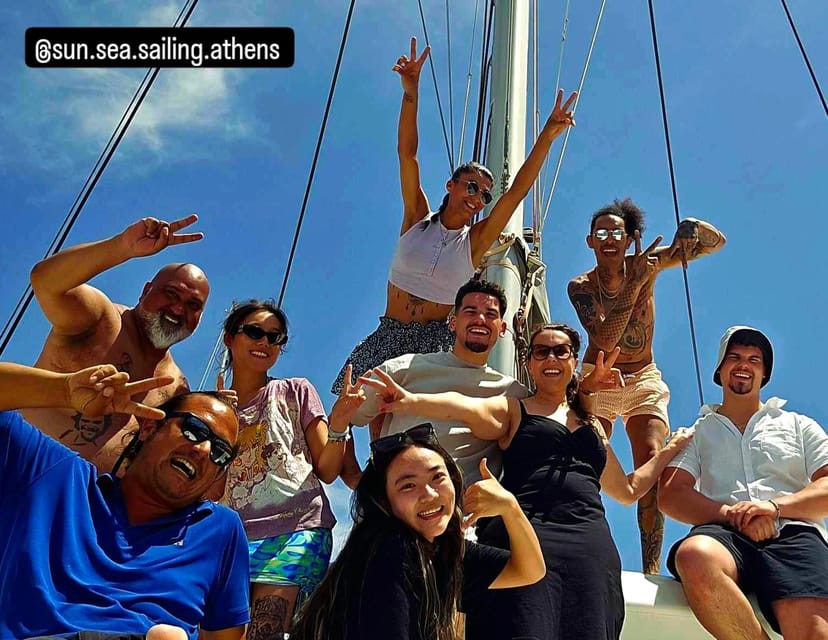 Athens: Riviera Catamaran Tour with Fresh Meal and Drinks - Asteras Bay near Vouliagmeni: the first swim