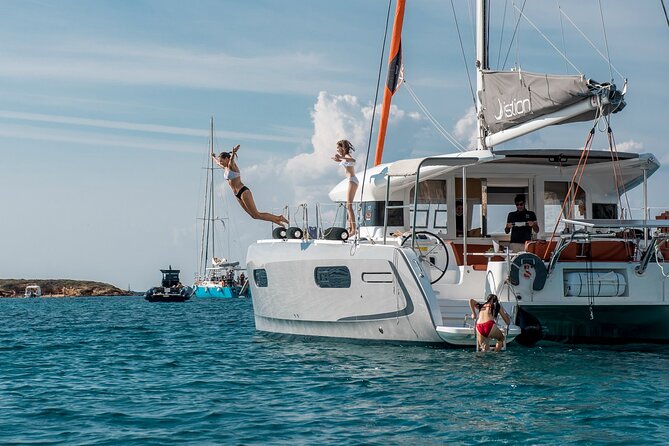 Athens Semi private Morning Catamaran cruise with meal & drinks - Second stop near Vouliagmeni Beach