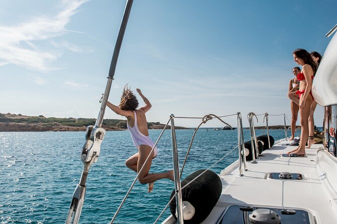Athens Semi private Morning Catamaran cruise with meal & drinks - First swim stop at Megalo Kavouri