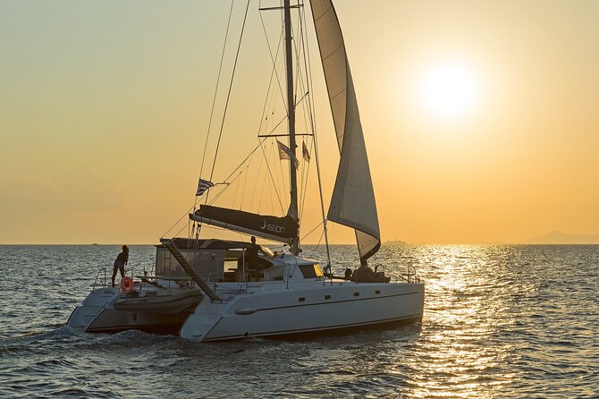 Athens Semi Private Sunset Catamaran Cruise with meal & drinks - Crew, group size, and the social feel