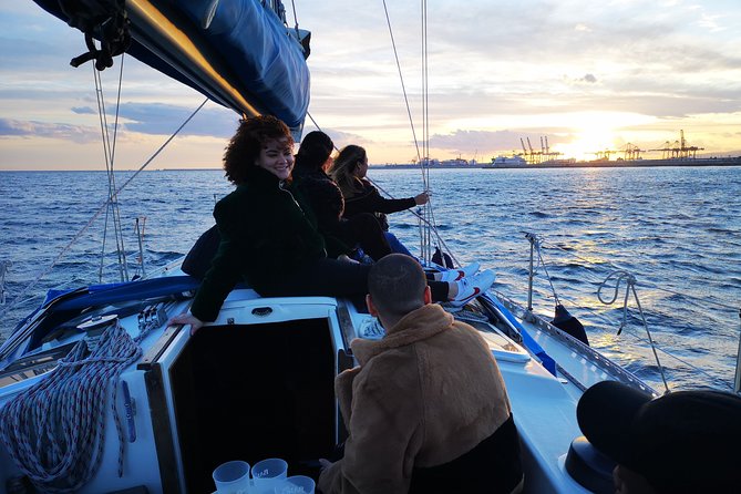 Authentic Barcelona Sailing Tour with Swim & Drinks - Moll de Mestral: starting beside the Olympic harbor