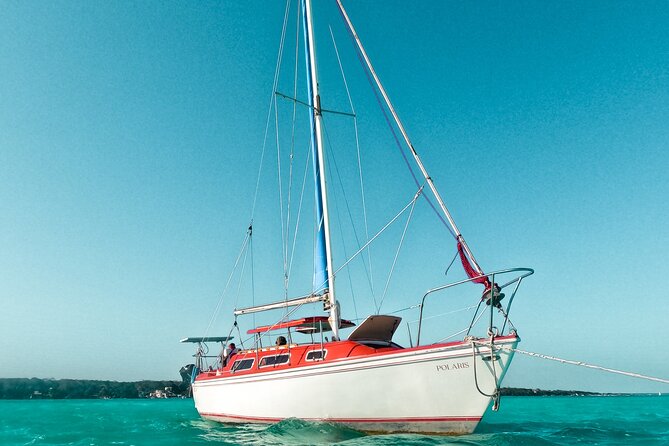 Bacalar: 4hr Private Sailing Tour with Guacamole & Drinks - Cenote Negro, where the water changes character