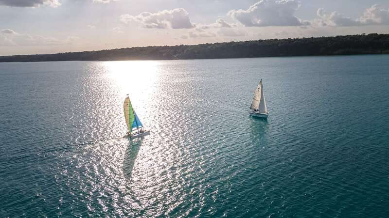 Bacalar: Group Sailing Tour with Guide - Black Cenote brings a change in color and mood