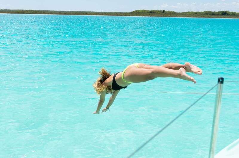 Bacalar: Group Sailing Trip with Swimming and Drinks - Meeting at Casa China Bacalar