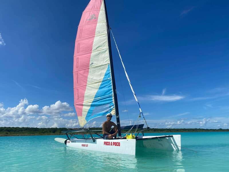Bacalar: Sail Away with a Hobie Cat Catamaran - A quiet start from Paradise Living Bacalar