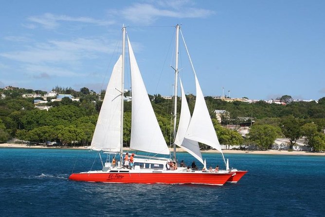 Barbados Catamaran Turtle and Shipwreck Snorkeling Cruise - Sailing out from Bridgetown on El Tigre