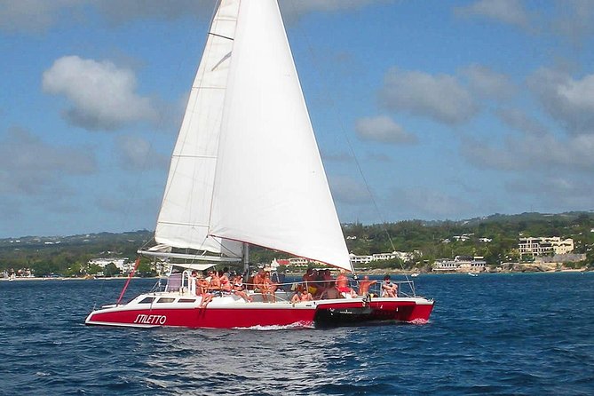 Barbados Catamaran Turtle Snorkel with Open Bar - Setting sail from Barbados