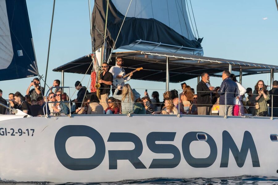 Barcelona: Catamaran Cruise with optional Live Jazz Music - Boarding the Catamaran Orsom