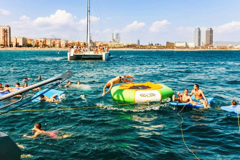 Barcelona: Catamaran Party Cruise with BBQ Meal - A three-hour catamaran cruise with a clear party rhythm