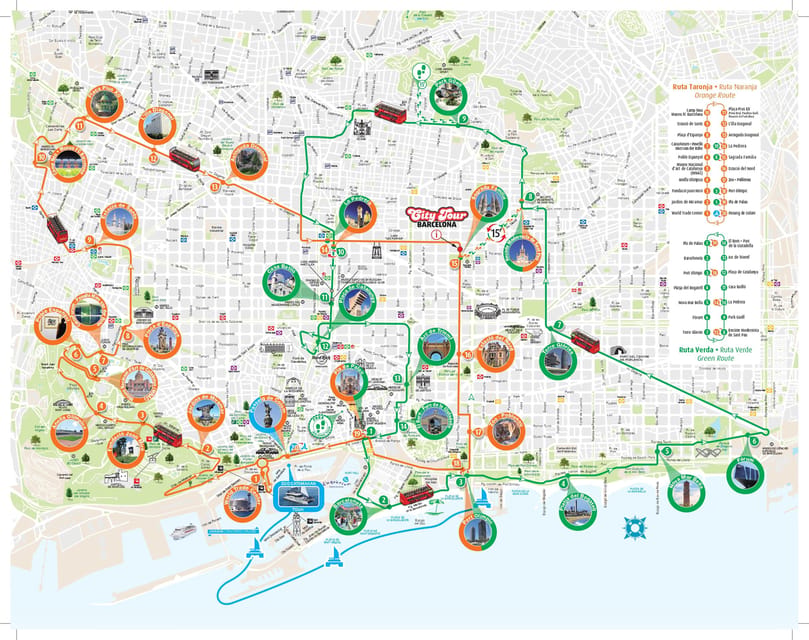 Barcelona: Hop-On Hop-Off Bus with Sailing Cruise - Audio guides, staff, and comfort on board