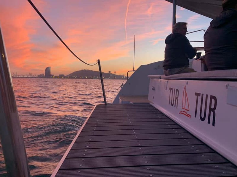 Barcelona: Luxury Catamaran Sunset Cruise - A possible swim, paddleboard, and snorkel stop