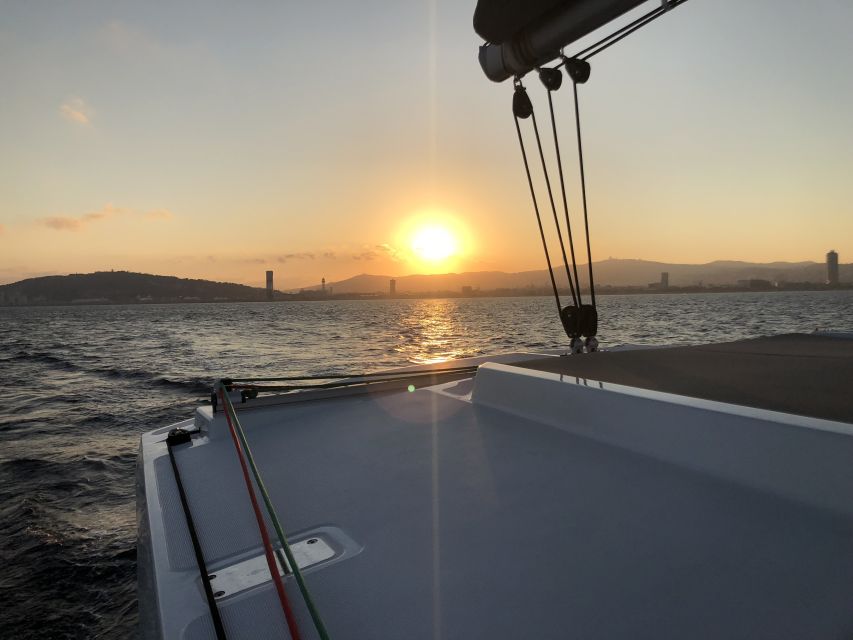 Barcelona: Private Catamaran Sailing with Drinks and Snacks - Two to four hours on a spacious catamaran