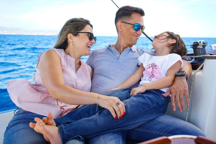 Barcelona: Private Sailing Experience from Port Olimpic - Barcelona from the deck of Bombon