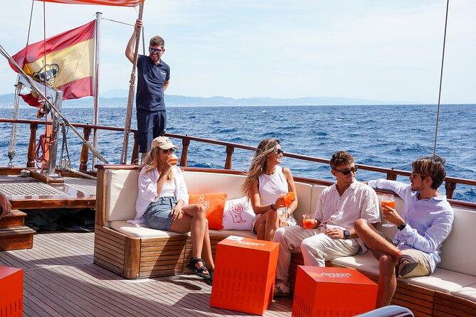 Barcelona Sailing Cruise by Aperol Spritz - Open-air seating, shade, and the rooftop