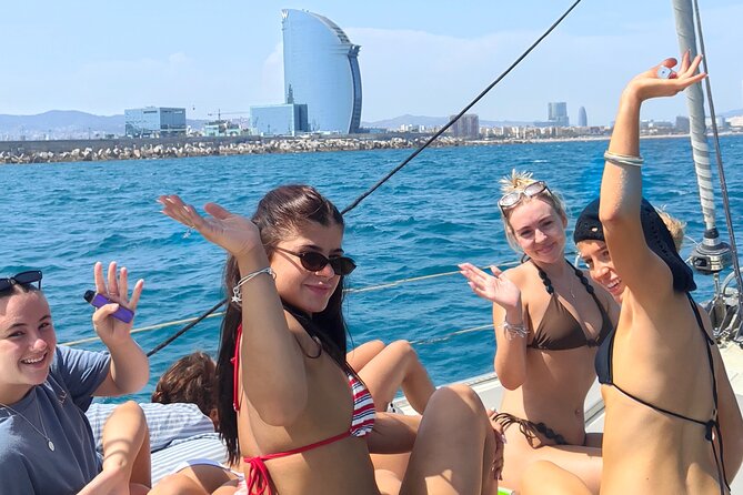 Barcelona Sailing Experience 2 hs w/Premium Snacks & Drinks - Swimming, paddle surf, and the limits of the weather