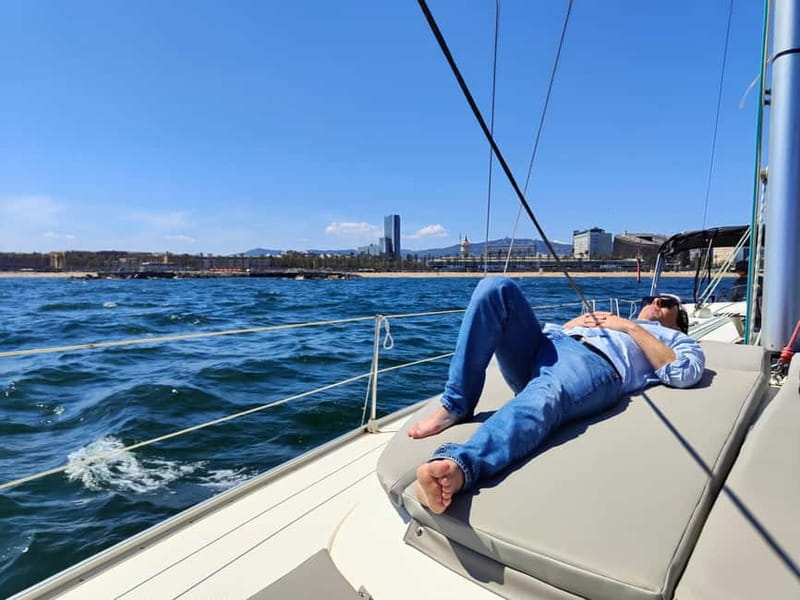 Barcelona Sailing Experience Luxury Boat w/Snacks & Drinks - The Mediterranean aperitif on board