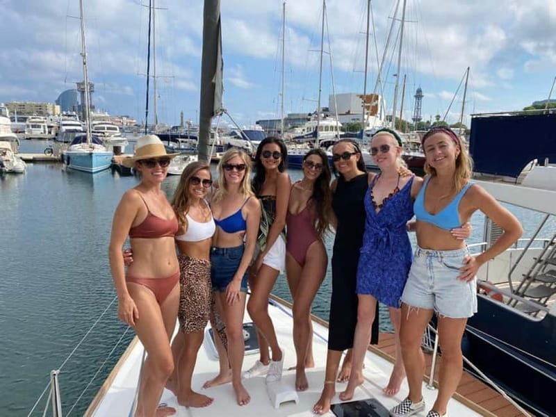 Barcelona: Sailing Tour + Food, Drinks, Swim & Sunset Option - The Mediterranean swim stop
